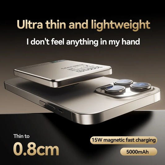 MAGNETIC 10,000MAH WIRELESS POWER BANK FOR MAGSAFE IPHONE 12β16 β FAST, SLIM, PORTABLE