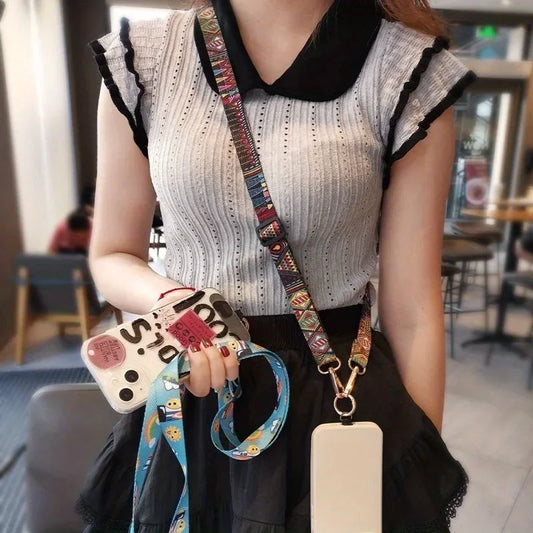 RETRO CROSSBODY PHONE STRAP