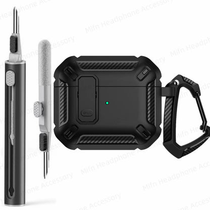 MILITARY HARD SHELL AIRPODS 4 COVER WITH KEYCHAIN