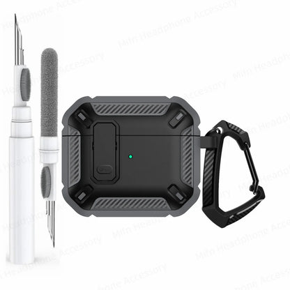 MILITARY HARD SHELL AIRPODS 4 COVER WITH KEYCHAIN