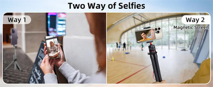 Magnetic Selfie Monitor Screen w/ Remote for iPhone & Android