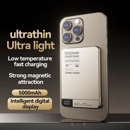 MAGNETIC 10,000MAH WIRELESS POWER BANK FOR MAGSAFE IPHONE 12–16 – FAST, SLIM, PORTABLE