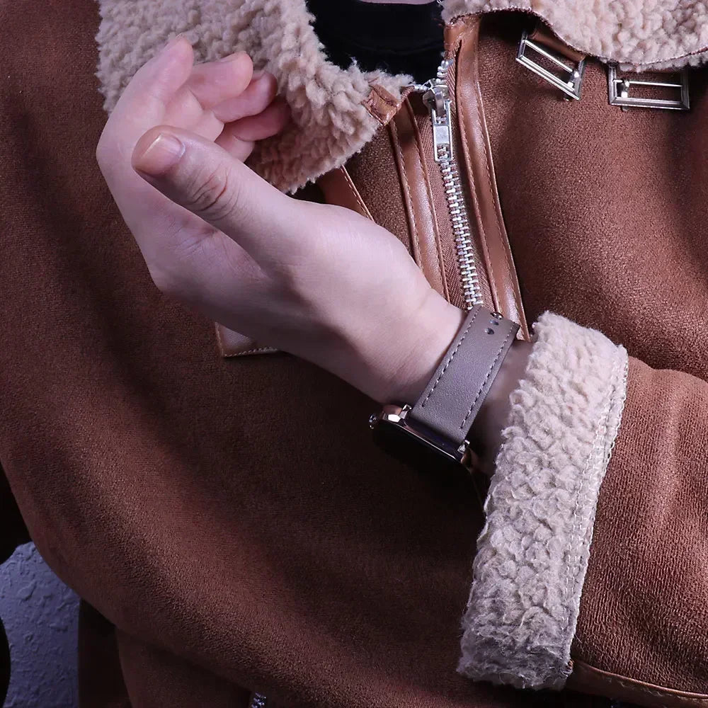 AUREON LEATHER BAND FOR APPLE WATCH SERIES