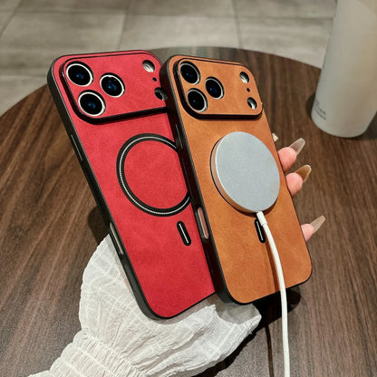 MAGNETIC LEATHER CASE FOR IPHONE 17 SERIES