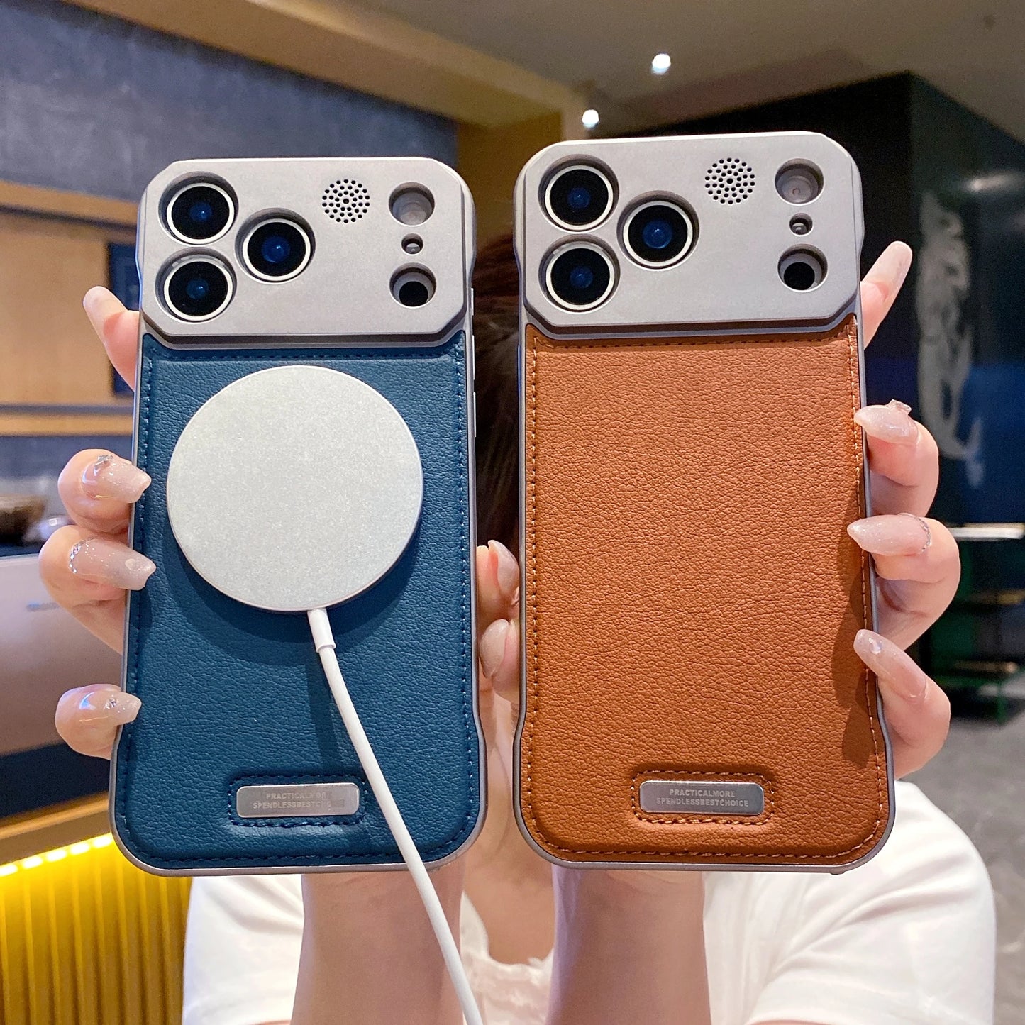 MAGSAFE LEATHER COOLING CASE FOR IPHONE 17 SERIES