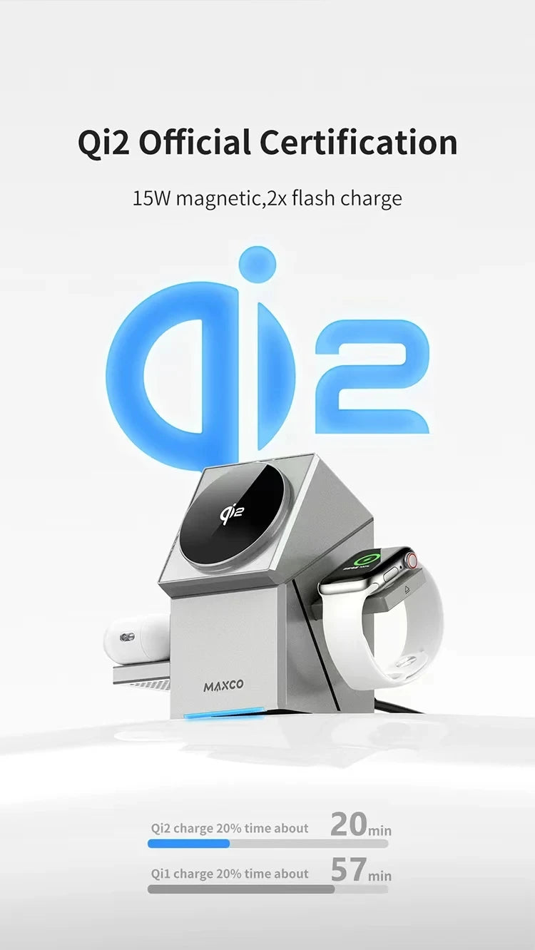 QI2 15W 3-IN-1 MAGNETIC CHARGER – IPHONE | WATCH | AIRPODS