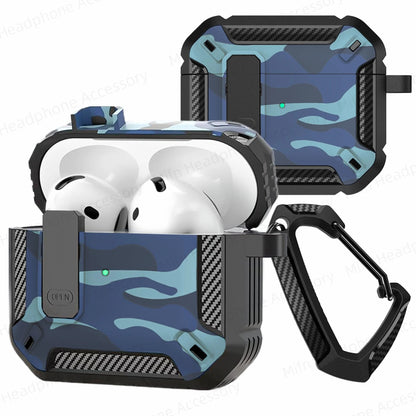 MILITARY HARD SHELL AIRPODS 4 COVER WITH KEYCHAIN