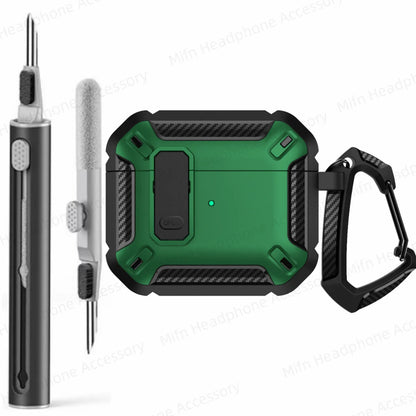 MILITARY HARD SHELL AIRPODS 4 COVER WITH KEYCHAIN