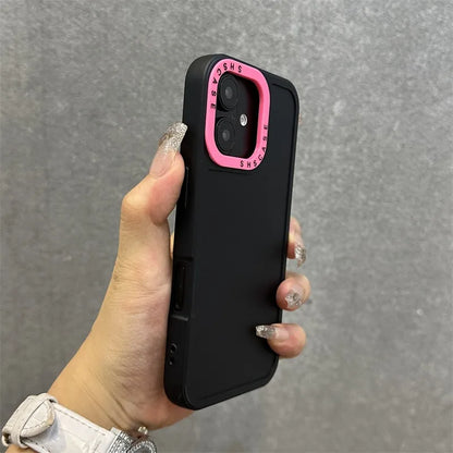 SILICONE MATTE DOUBLE COLOUR CASE FOR IPHONE 17 SERIES