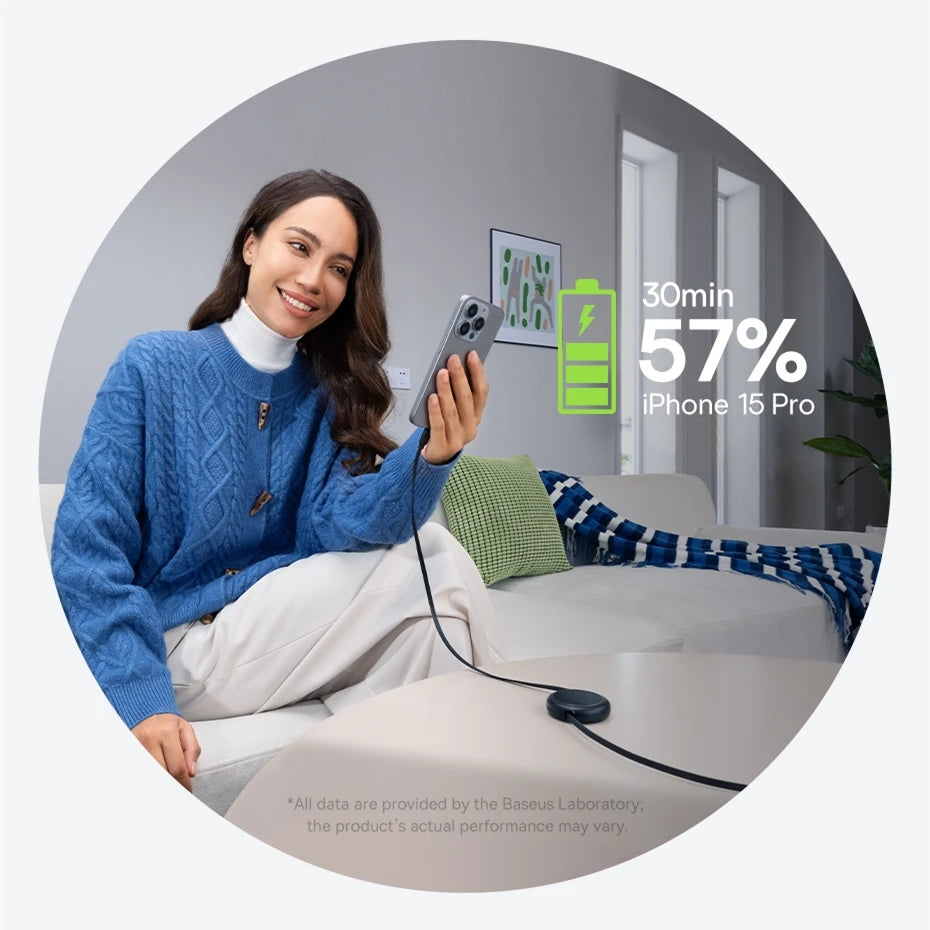 BASEUS 60W RETRACTABLE USB-C FAST CHARGING CABLE