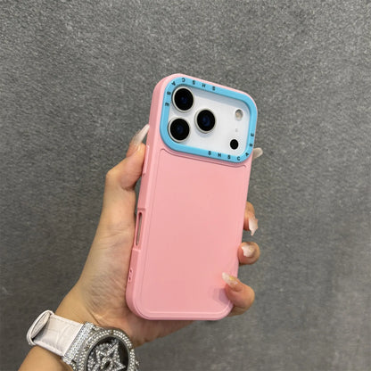 SILICONE MATTE DOUBLE COLOUR CASE FOR IPHONE 17 SERIES
