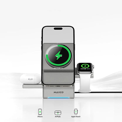 QI2 15W 3-IN-1 MAGNETIC CHARGER – IPHONE | WATCH | AIRPODS