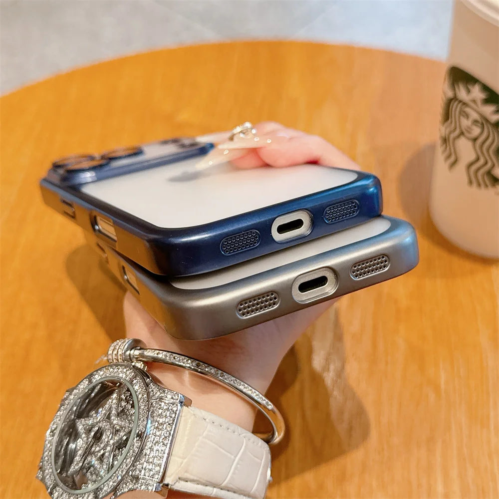 FROSTED TRANSPARENT MATTE CASE FOR IPHONE 17 SERIES