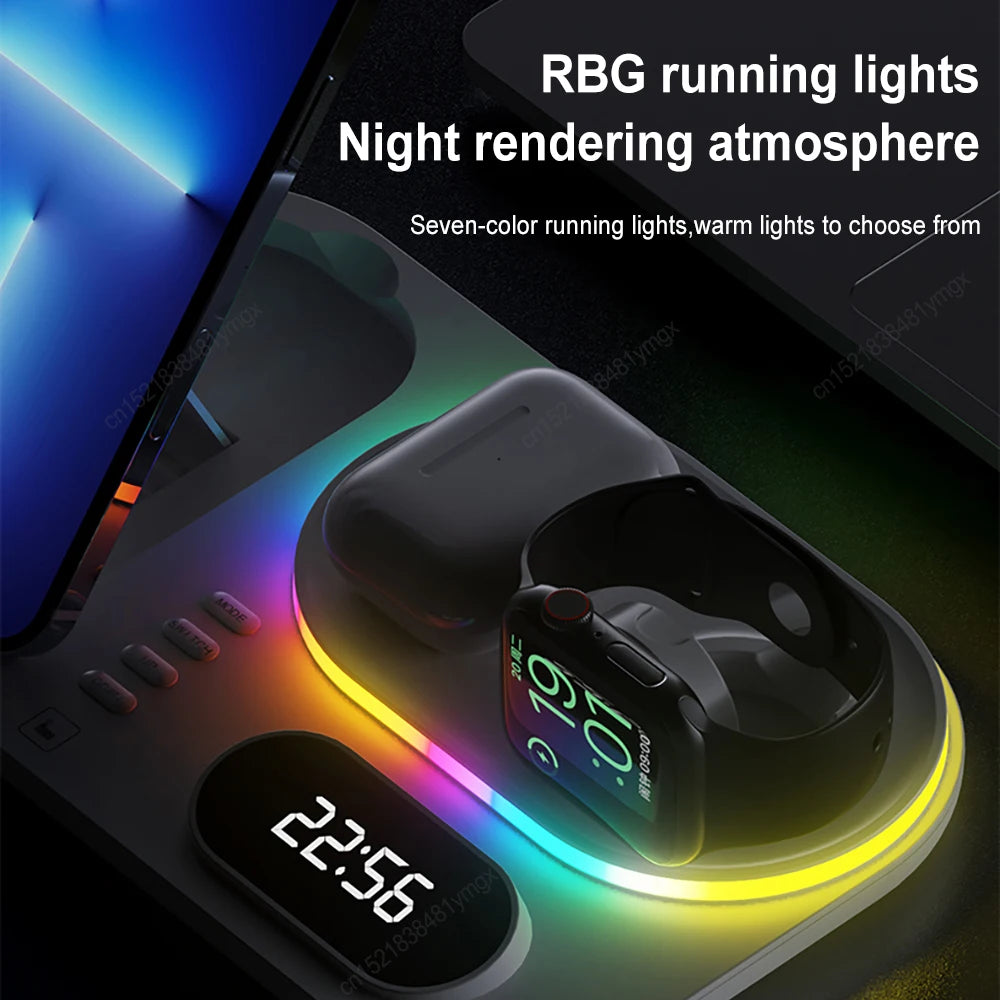 WIRELESS FAST CHARGER STAND FOR IPHONE 12–15 PRO MAX – PORTABLE & FOLDABLE