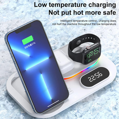 WIRELESS FAST CHARGER STAND FOR IPHONE 12–15 PRO MAX – PORTABLE & FOLDABLE
