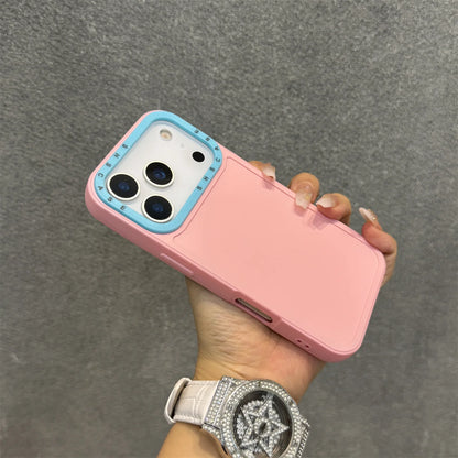 SILICONE MATTE DOUBLE COLOUR CASE FOR IPHONE 17 SERIES