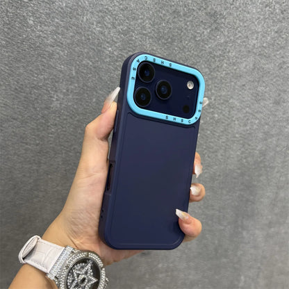 SILICONE MATTE DOUBLE COLOUR CASE FOR IPHONE 17 SERIES