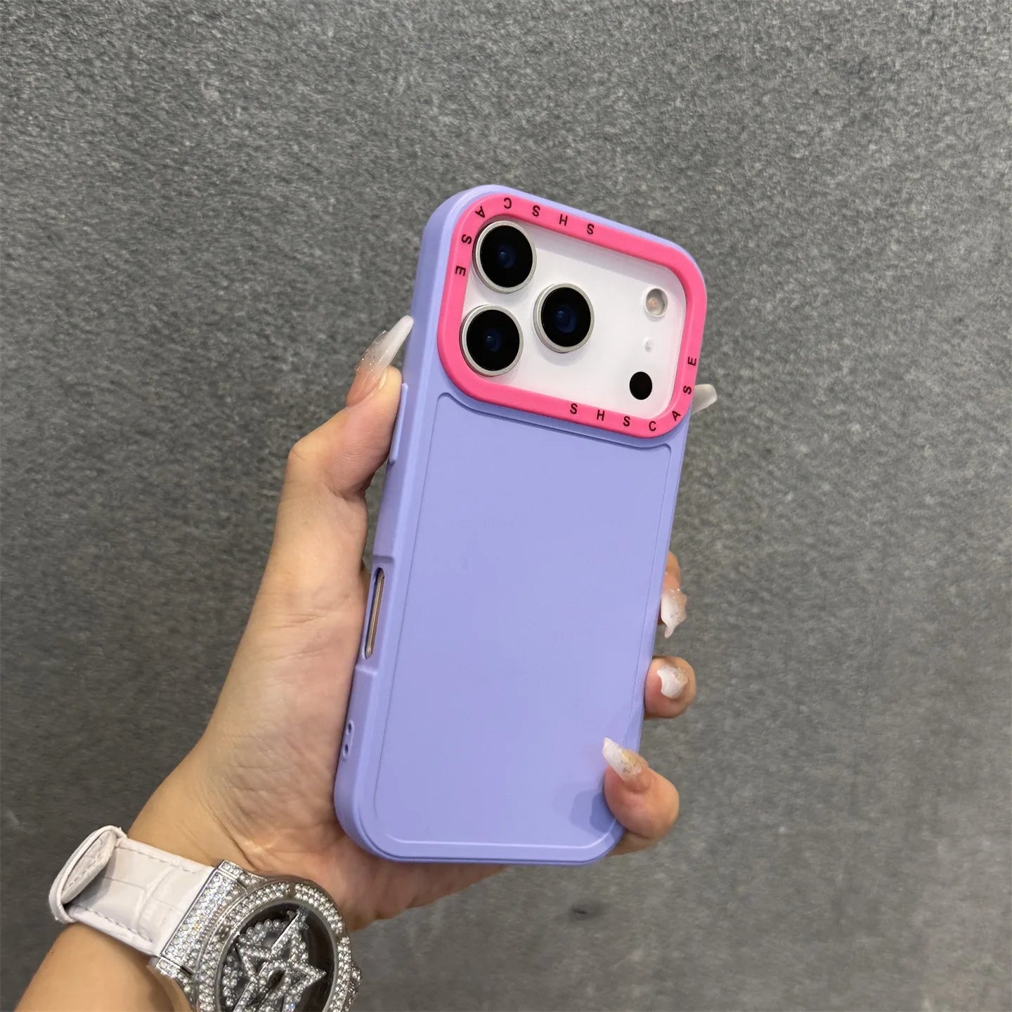 SILICONE MATTE DOUBLE COLOUR CASE FOR IPHONE 17 SERIES