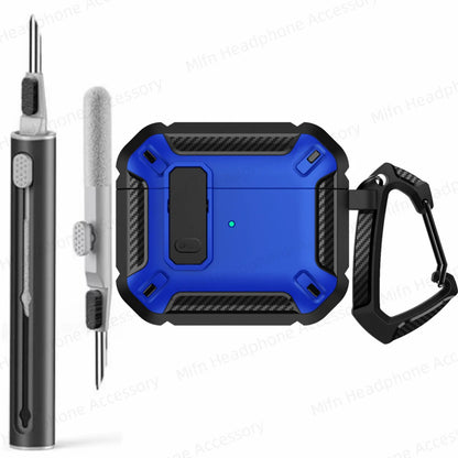 MILITARY HARD SHELL AIRPODS 4 COVER WITH KEYCHAIN