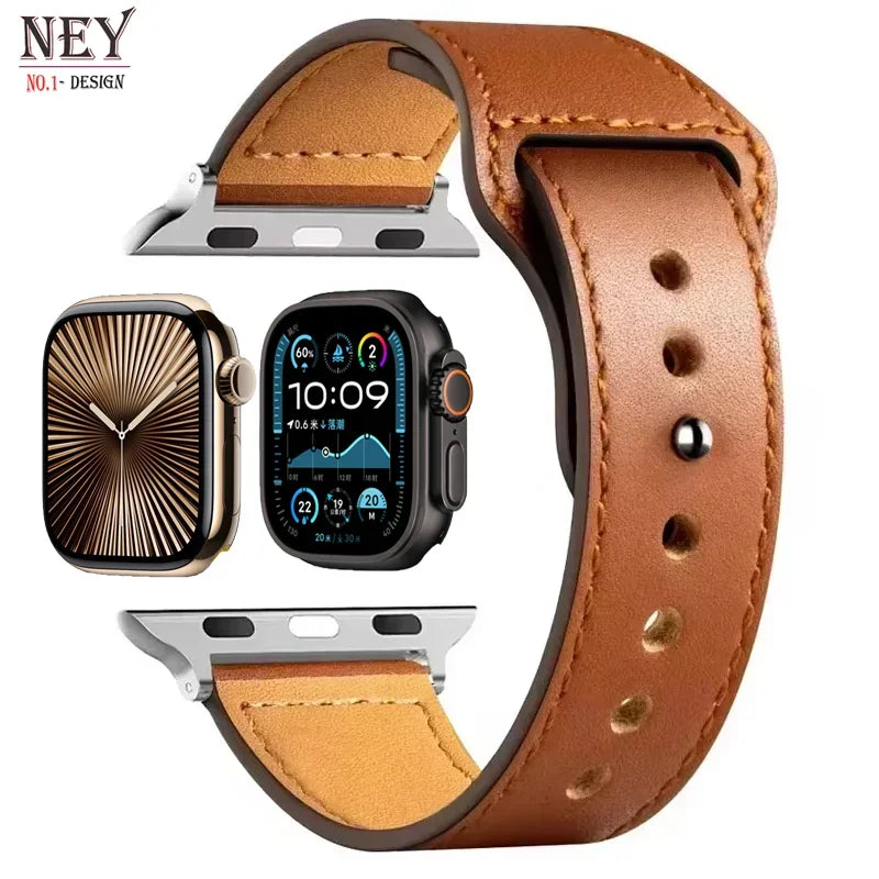 AUREON LEATHER BAND FOR APPLE WATCH SERIES