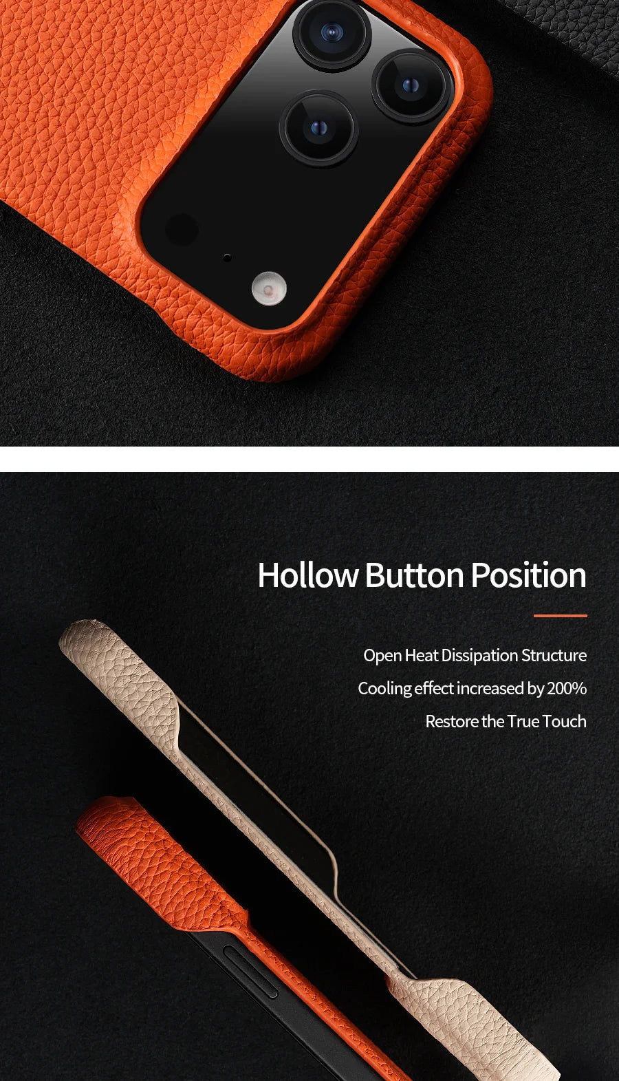 LANGSIDI COWHIDE MAGSAFE CASE