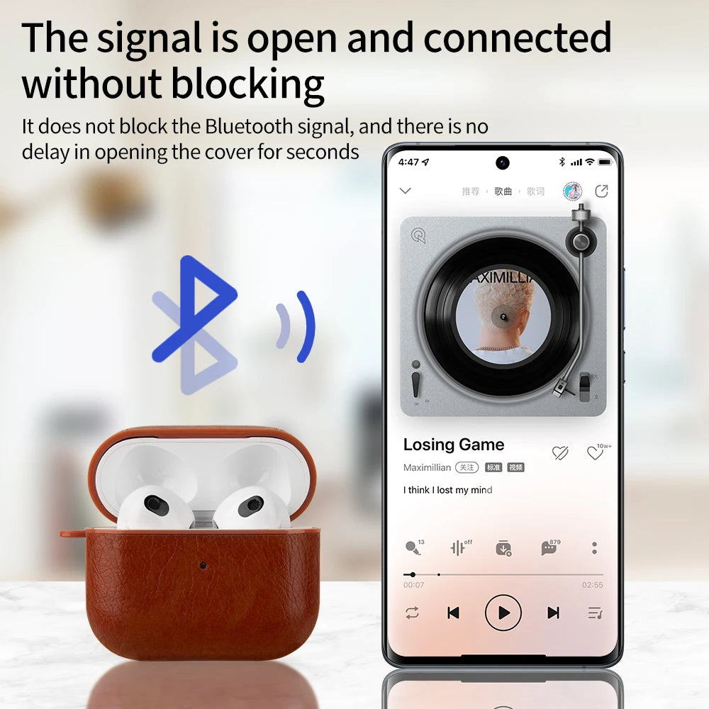 AURALUXE AIRPODS LEATHER CASE