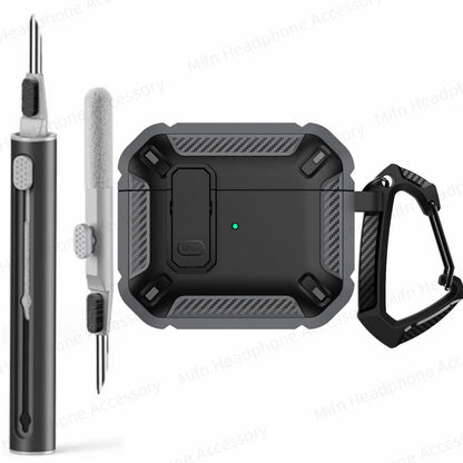 MILITARY HARD SHELL AIRPODS 4 COVER WITH KEYCHAIN