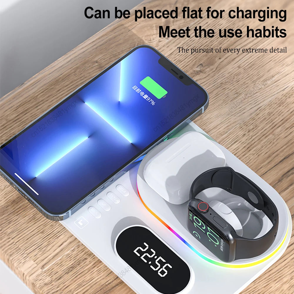 WIRELESS FAST CHARGER STAND FOR IPHONE 12–15 PRO MAX – PORTABLE & FOLDABLE