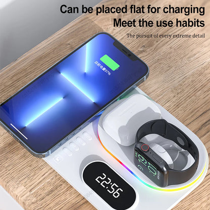 WIRELESS FAST CHARGER STAND FOR IPHONE 12–15 PRO MAX – PORTABLE & FOLDABLE