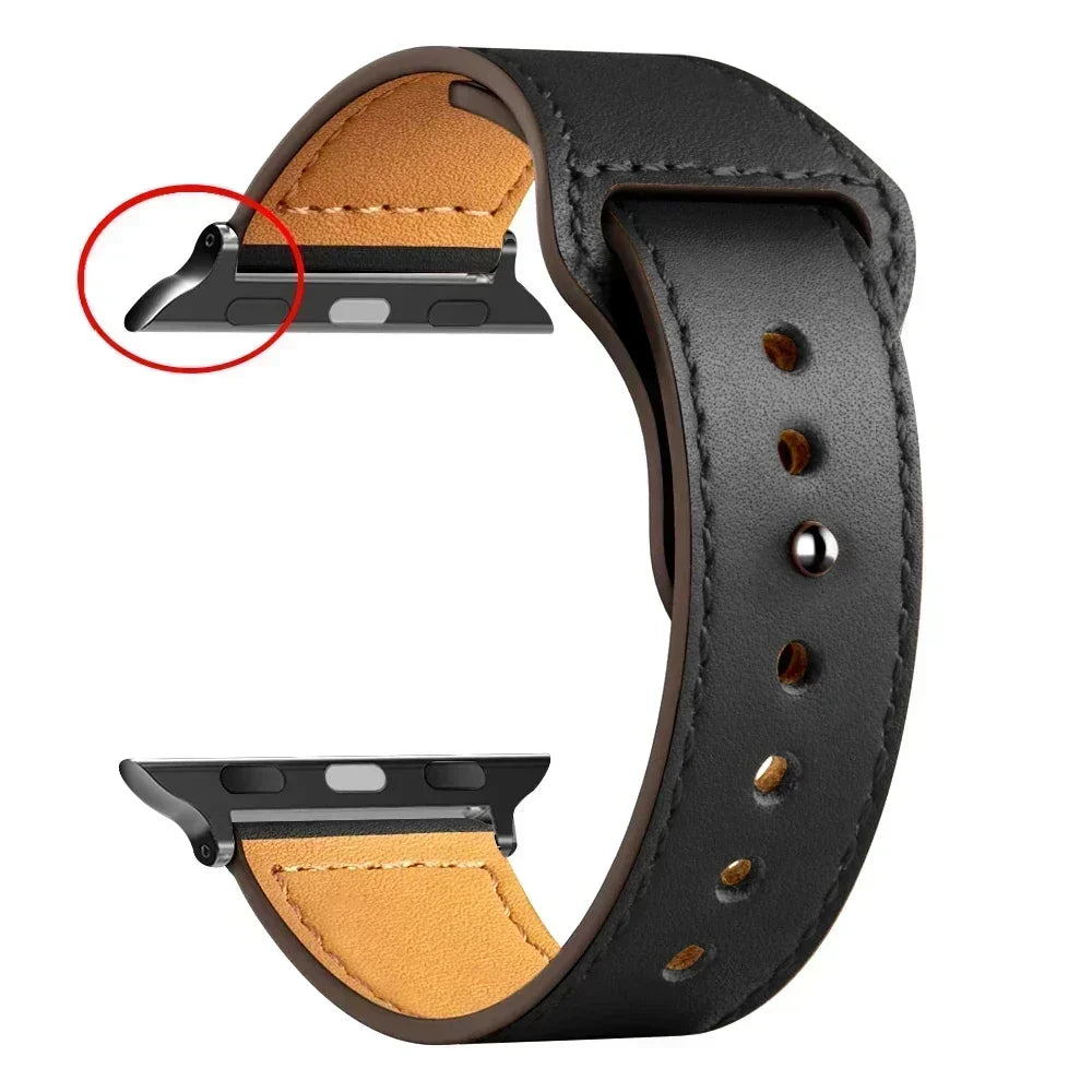AUREON LEATHER BAND FOR APPLE WATCH SERIES