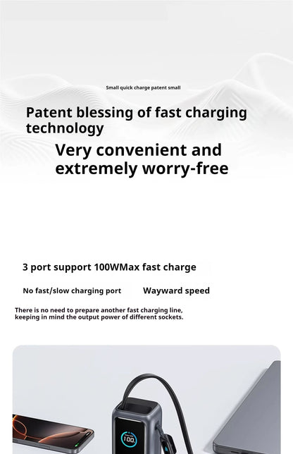 ANKER ZOLO 25,000MAH 165W FAST CHARGE POWER BANK WITH CABLES