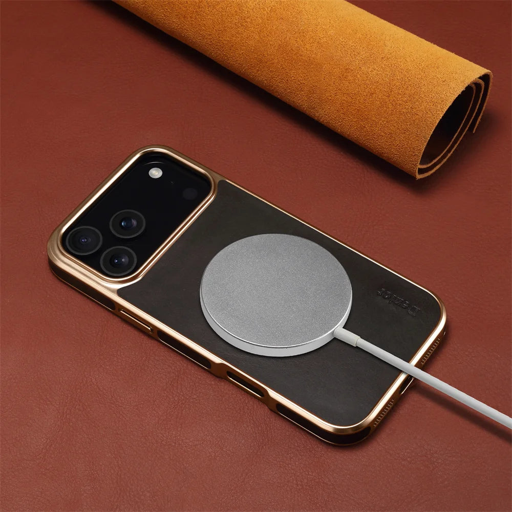 LUXURY OIL WAX TEXTURE LEATHER CASE FOR IPHONE 17 SERIES