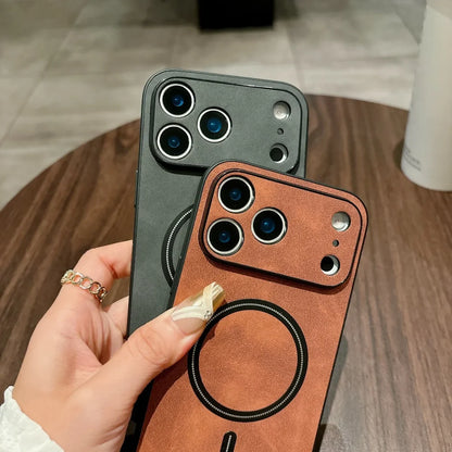 MAGNETIC LEATHER CASE FOR IPHONE 17 SERIES