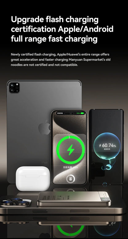 MAGNETIC 10,000MAH WIRELESS POWER BANK FOR MAGSAFE IPHONE 12–16 – FAST, SLIM, PORTABLE