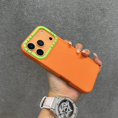 SILICONE MATTE DOUBLE COLOUR CASE FOR IPHONE 17 SERIES