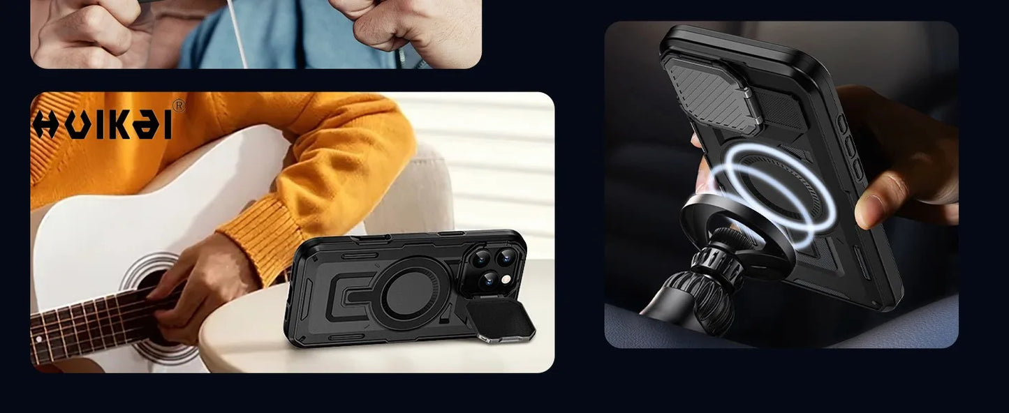 MAGSAFE ARMOR KICKSTAND CASE FOR IPHONE 17 SERIES