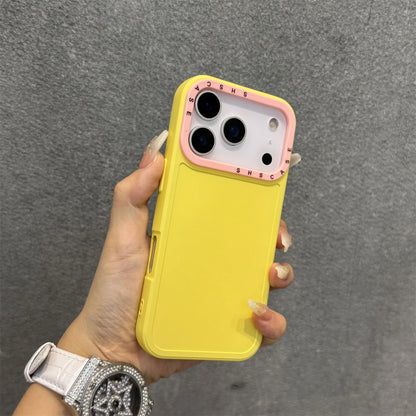 SILICONE MATTE DOUBLE COLOUR CASE FOR IPHONE 17 SERIES