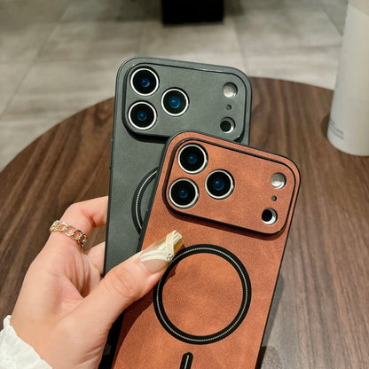 MAGNETIC LEATHER CASE FOR IPHONE 17 SERIES