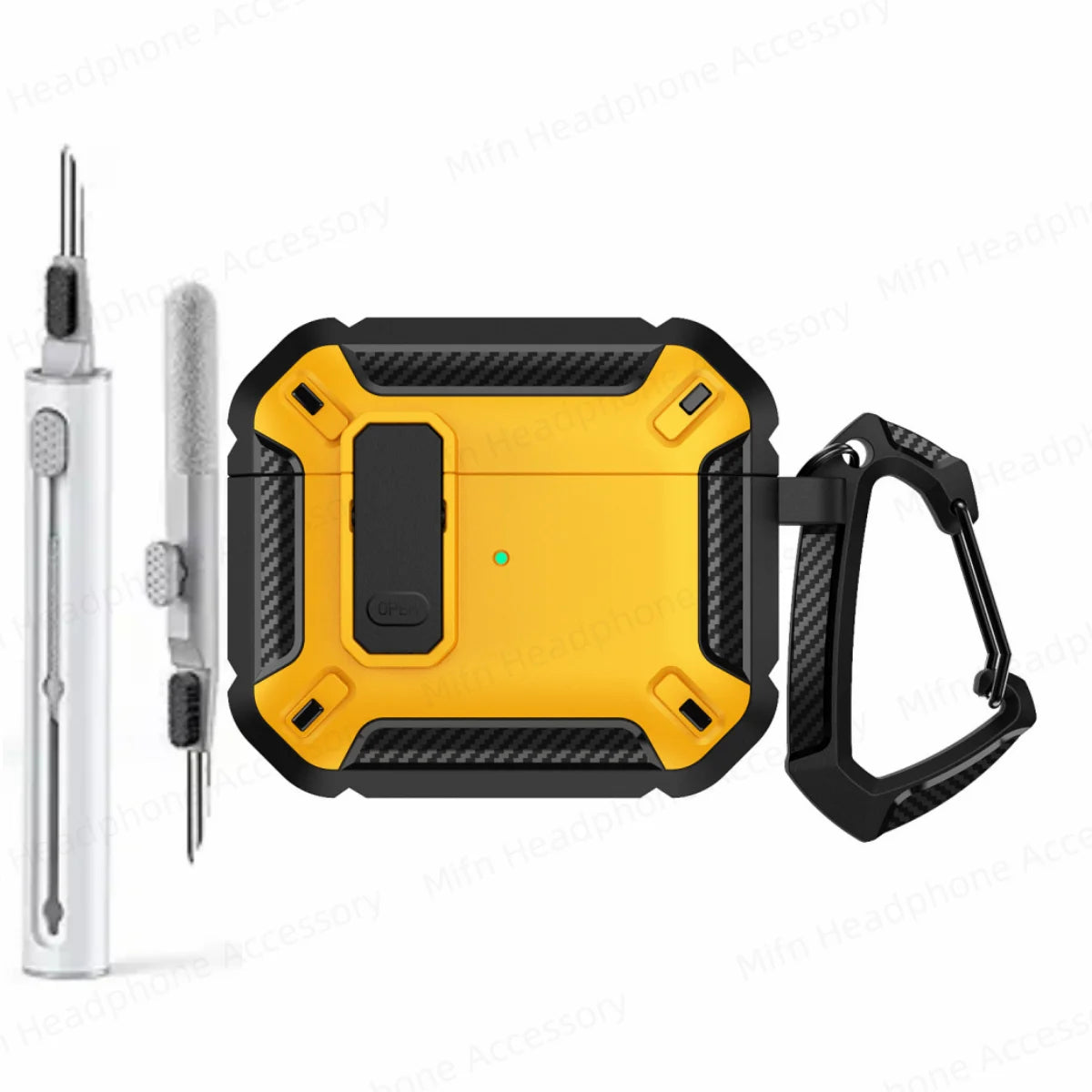 MILITARY HARD SHELL AIRPODS 4 COVER WITH KEYCHAIN