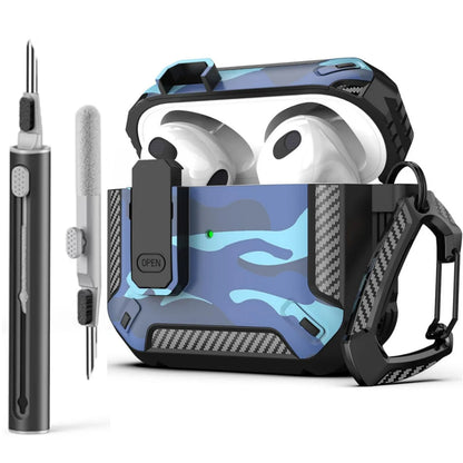 MILITARY HARD SHELL AIRPODS 4 COVER WITH KEYCHAIN