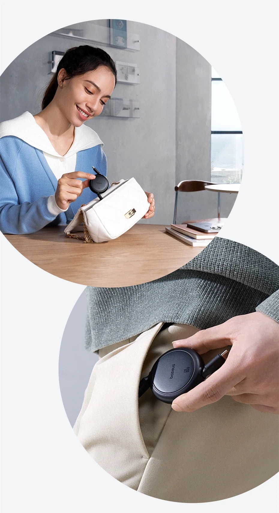 BASEUS 60W RETRACTABLE USB-C FAST CHARGING CABLE
