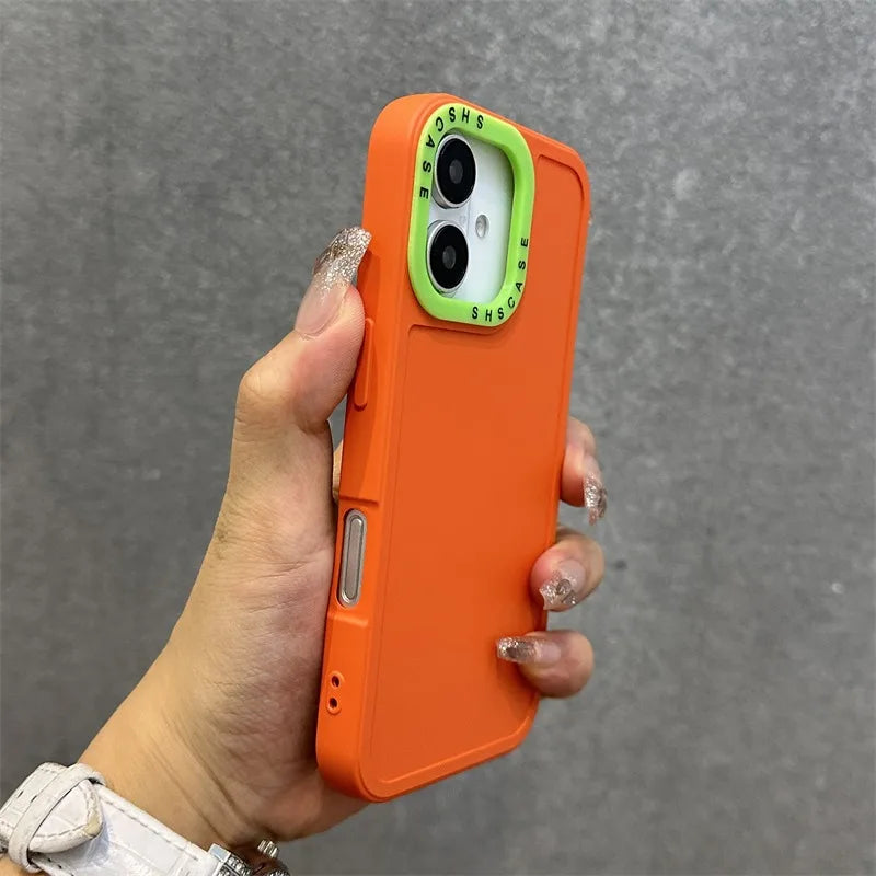 SILICONE MATTE DOUBLE COLOUR CASE FOR IPHONE 17 SERIES