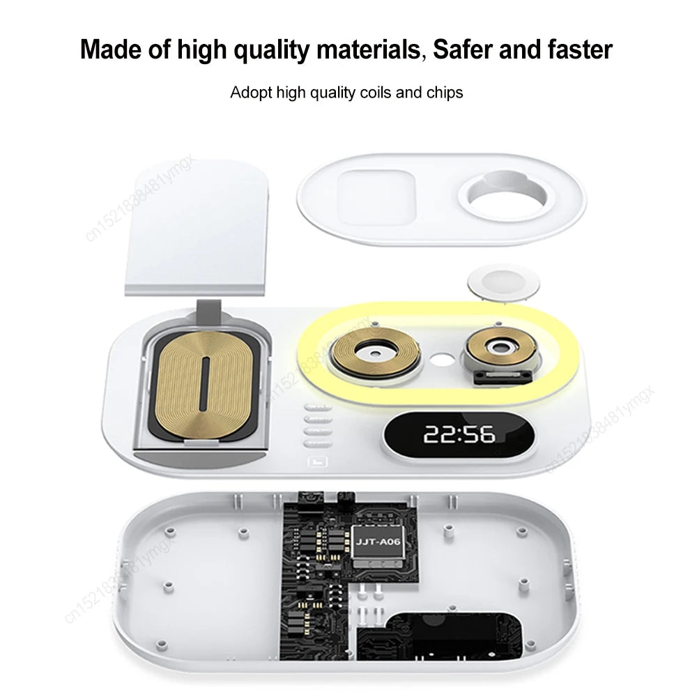 WIRELESS FAST CHARGER STAND FOR IPHONE 12–15 PRO MAX – PORTABLE & FOLDABLE