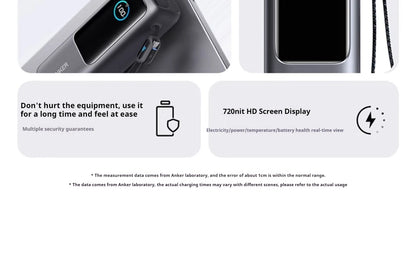 ANKER ZOLO 25,000MAH 165W FAST CHARGE POWER BANK WITH CABLES