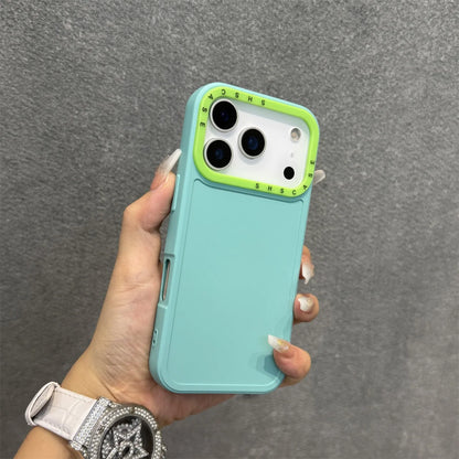 SILICONE MATTE DOUBLE COLOUR CASE FOR IPHONE 17 SERIES