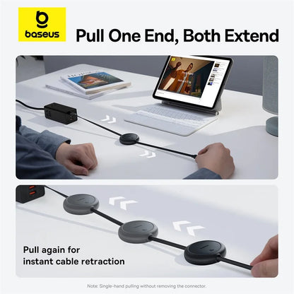 BASEUS 60W RETRACTABLE USB-C FAST CHARGING CABLE
