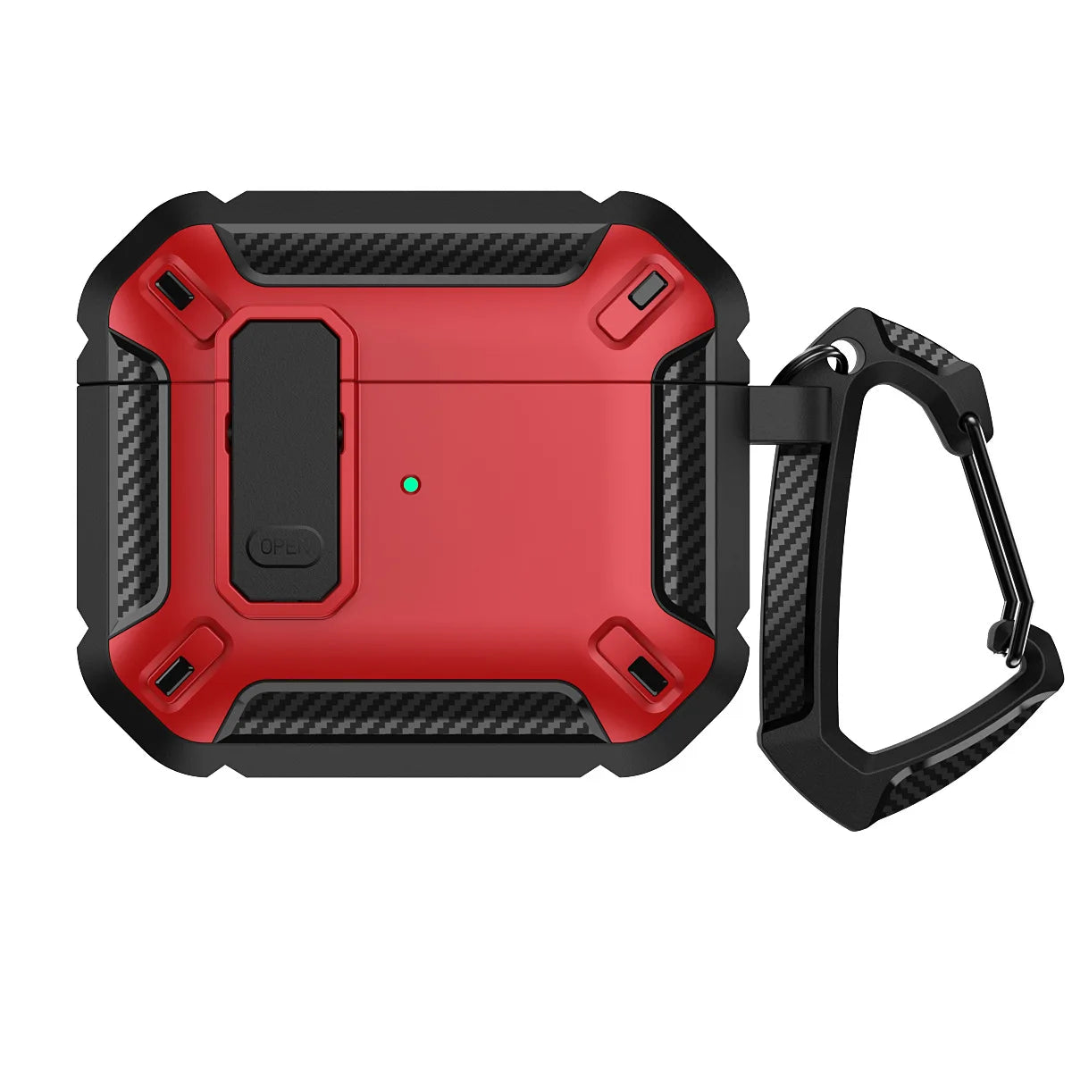 MILITARY HARD SHELL AIRPODS 4 COVER WITH KEYCHAIN