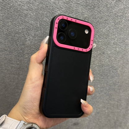 SILICONE MATTE DOUBLE COLOUR CASE FOR IPHONE 17 SERIES