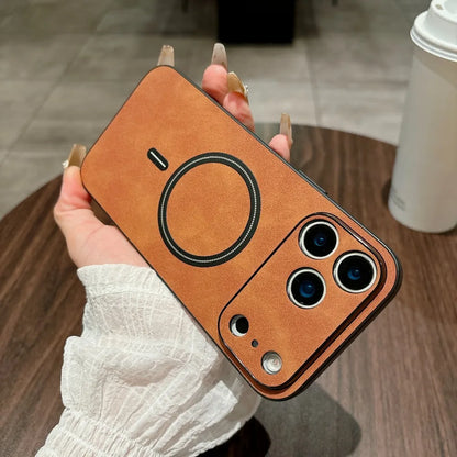 MAGNETIC LEATHER CASE FOR IPHONE 17 SERIES