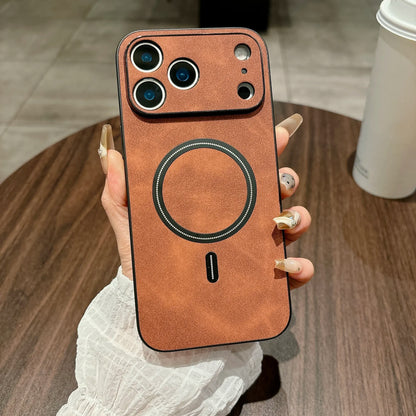 MAGNETIC LEATHER CASE FOR IPHONE 17 SERIES